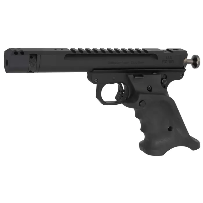 VOLQUARTSEN Scorpion 22LR 4.5in 2x 10rd Black Anodized Aluminum Pistol with Target 22 Style Frame, Comp, Volthane Grips (VC3SN-O) VOLQUARTSEN Scorpion 22LR 4.5in 2x 10rd Black Anodized Aluminum Pistol with Target 22 Style Frame, Comp, Volthane Grips (VC3SN-O)