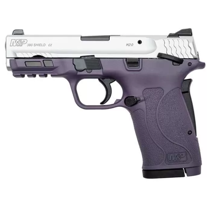 Smith and Wesson M&P380 Shield EZ Purple/Stainless .380 ACP 3.7" Barrel 8-Rounds MS Smith and Wesson M&P380 Shield EZ Purple/Stainless .380 ACP 3.7" Barrel 8-Rounds MS