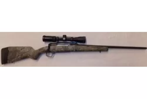 Savage Arms 110 Apex Hunter XP Camo Bolt Action Rifle with Vortex Crossfire II 22″ 4+1 30-06 Springfield