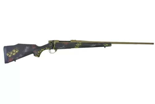 Weatherby Vanguard, 6.5 PRC 24" 3+1 Patriot Brown Cerakote Black w/Rust Brn, Smoke & Stone Sponge