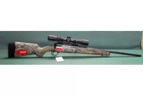 Savage Arms 110 Apex Hunter XP Camo Bolt Action Rifle with Vortex Crossfire II 24
