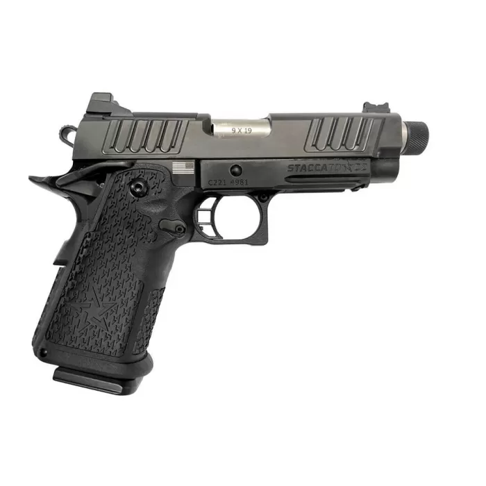 Staccato C2 9mm Luger 3.9in Anodized Stainless Threaded Pistol - 16+1 Rounds Staccato C2 9mm Luger 3.9in Anodized Stainless Threaded Pistol - 16+1 Rounds