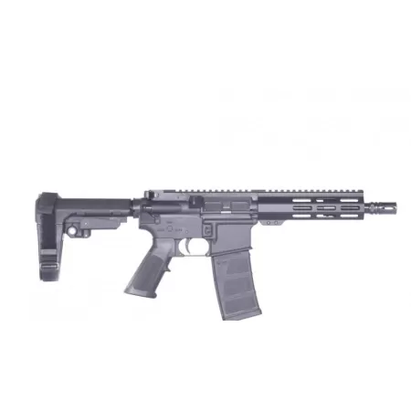 Andro Corp Industries 5568CB ACI-15 CQB 5.56 NATO 30+1 8" Black Nitride Threaded Barrel, Black Anodized Aluminum Receiver w/Picatinny Rail, M-LOK Handguard, Black Polymer SBA3 Pistol Brace, Black A2 G