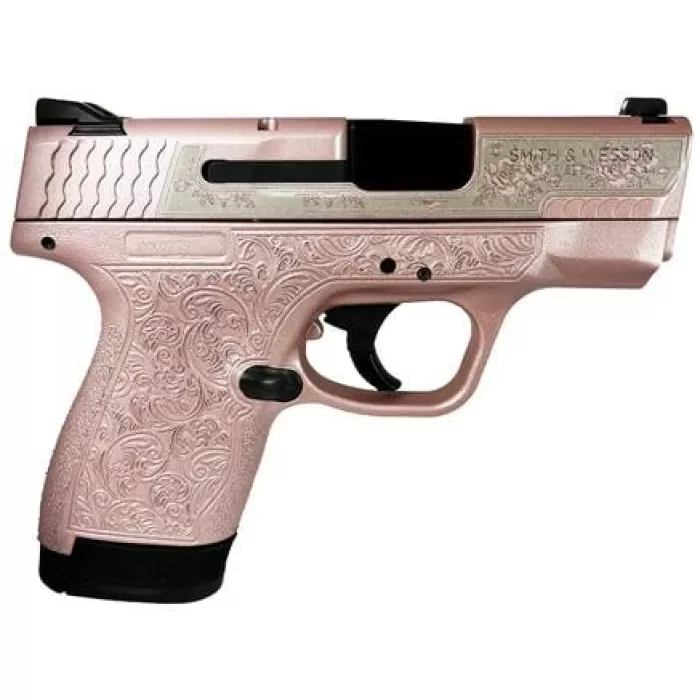 S&W "Smith N Roses" Rose Gold M&P9 Shield M2.0 Handgun 9Mm Luger 7Rd&8Rd Magazine 3.1" Barrel Thumb Safety 11806GR