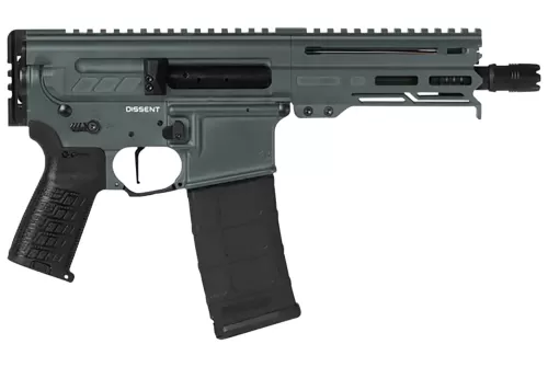 Cmmg Pistol Dissent Mk4 5.7x28 6.5" 32rd Charcoal Green