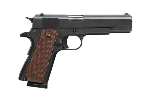 CDLY 1911 45ACP 5 BLK BROWN CHECKERED GRIPS
