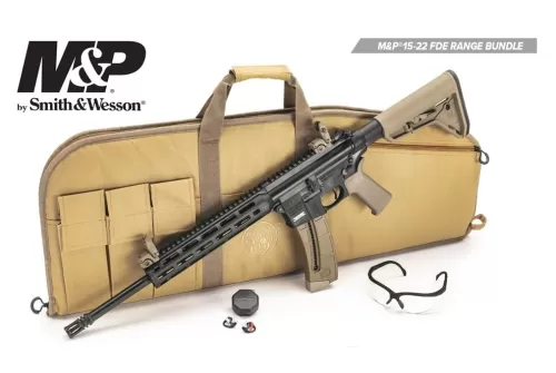SMITH & WESSON M&P15 22LR 16.5" 25RD FDE SPORT MOE SL BUNDLE