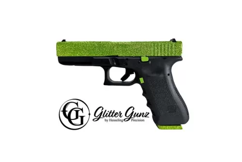 GLOCK 17 GEN3 9MM ZOMBIE GREEN GLITTER GUNZ