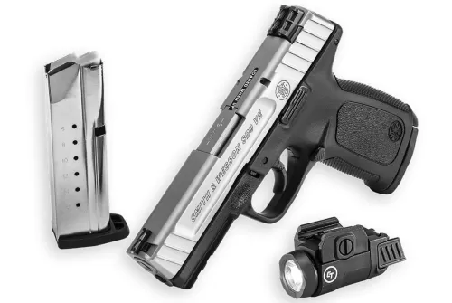 SMITH & WESSON SD9 VE 9MM 4" 16RD STAINLESS STEEL CT LIGHT FOS