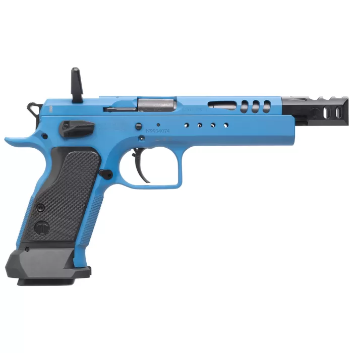 Tanfoglio Domina 9mm, 5.20" Barrel, 19rd, Ported Slide, Black Polymer Grip
