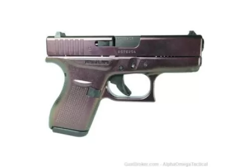 Glock 42 Custom "Shimmering Razorback" Subcompact Handgun .380 Acp 6Rd Magazines (2) 3.2" Barrel Usa UI4250201RB