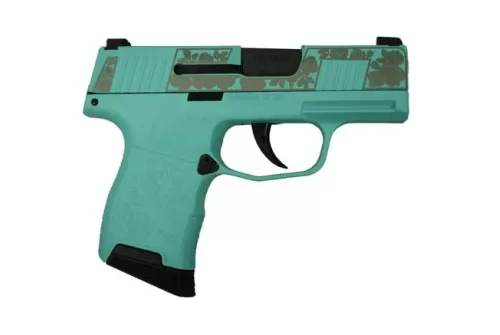 Sig Sauer Custom P365 "Tiffany & Roses" Handgun 9Mm Luger 10Rd Magazines(2) 3.1" Barrel X-Ray3 Day/Night Sights 572762GRT