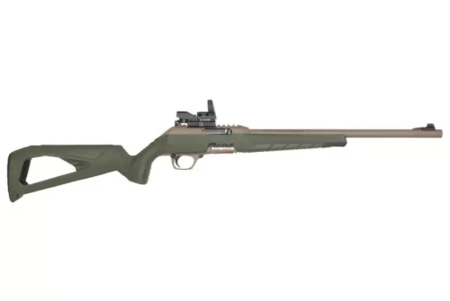 Winchester Wildcat Combo Rifle 22 LR. 16.5 in. Tan & OD Green with Reflex Sight