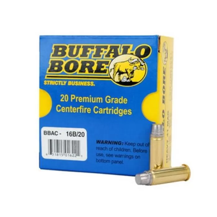 Buffalo Bore Ammunition Heavy, Bba 16b/20 41rm 230g Hrd Cst Swc 20/12 Buffalo Bore Ammunition Heavy, Bba 16b/20 41rm 230g Hrd Cst Swc 20/12