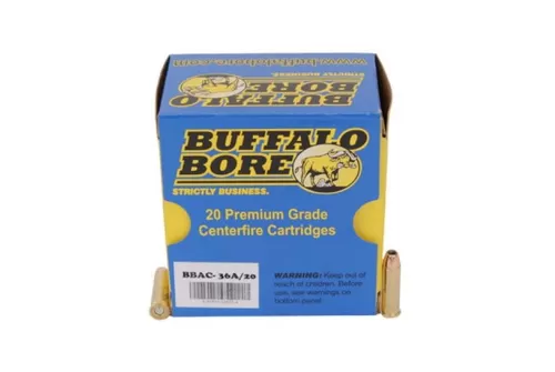 Buffalo Bore Heavy 32 H&R Mag +P 100 grain Jacketed Hollow Point Handgun Ammo, 20/Box - 36A/20