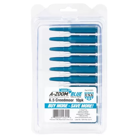 A-Zoom 12321 Rifle Snap Caps  6.5 Creedmoor Blue 10 Pkg