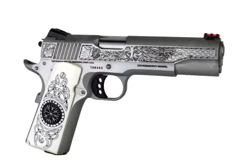 Colt 1911 Delta Elite Thor 10mm 5" 8rd Pistol, SS Engraved - O2020XE-THR