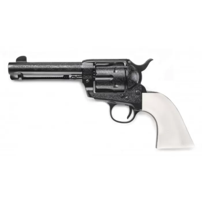 EMF LIBERTY HGR 45LC 5.5IN BBL FS BLUE ULTRA IVORY LIBERTY GRIP 6RD LASER ENGRAVED EMF LIBERTY HGR 45LC 5.5IN BBL FS BLUE ULTRA IVORY LIBERTY GRIP 6RD LASER ENGRAVED