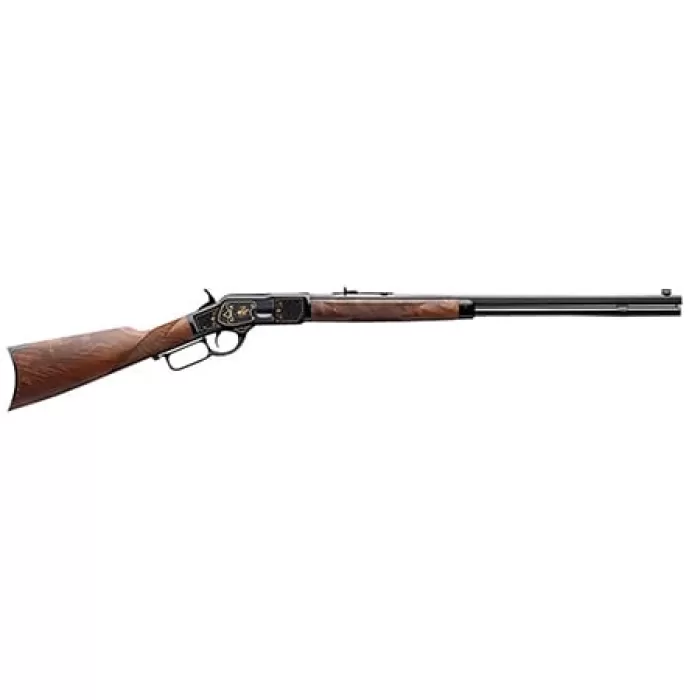 Winchester Repeating Arms 534313140 1873 150Th Anniversary 44-40 Win 13+1 24" Octagon Barrel, Polished Blued Rec With Gold Engraving, Black Walnut Stock Winchester Repeating Arms 534313140 1873 150Th Anniversary 44-40 Win 13+1 24" Octagon Barrel, Polished Blued Rec With Gold Engraving, Black Walnut Stock