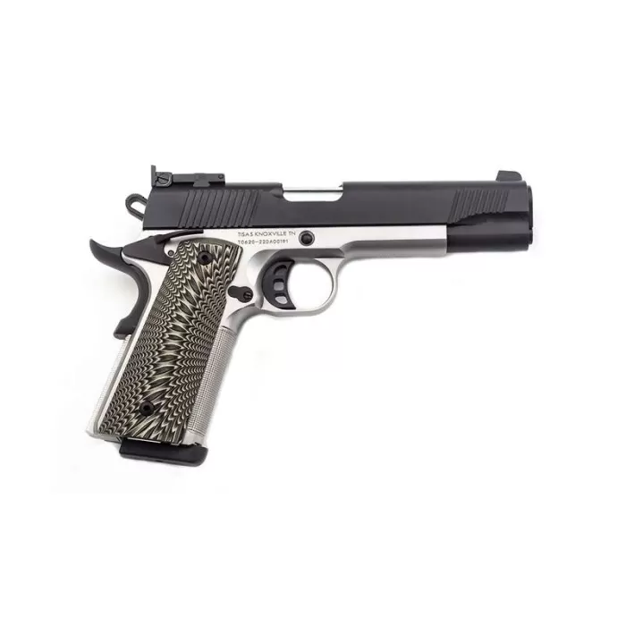 Tisas 1911 D10 10mm Acp 5" 8rd Stainless/Black Fo Tisas 1911 D10 10mm Acp 5" 8rd Stainless/Black Fo