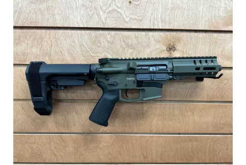 CMMG Banshee 300 MKGS 9mm AR Pistol with OD Green Cerakote Finish 99A172F-OD