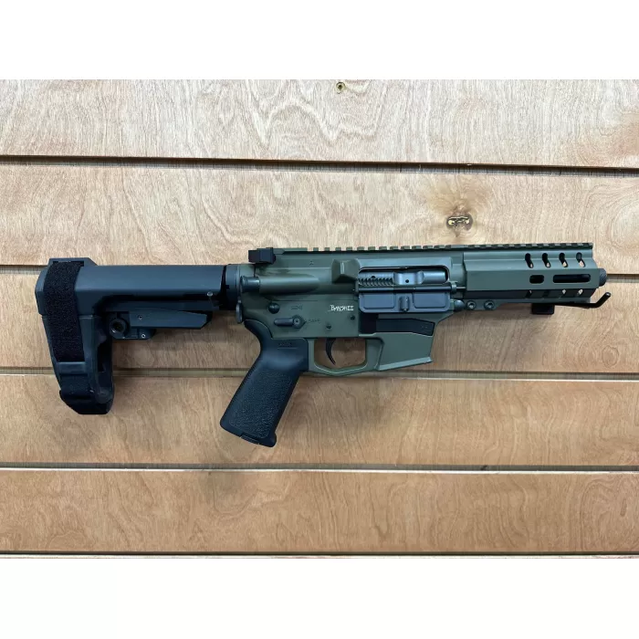 CMMG Banshee 300 MKGS 9mm AR Pistol with OD Green Cerakote Finish 99A172F-OD CMMG Banshee 300 MKGS 9mm AR Pistol with OD Green Cerakote Finish 99A172F-OD