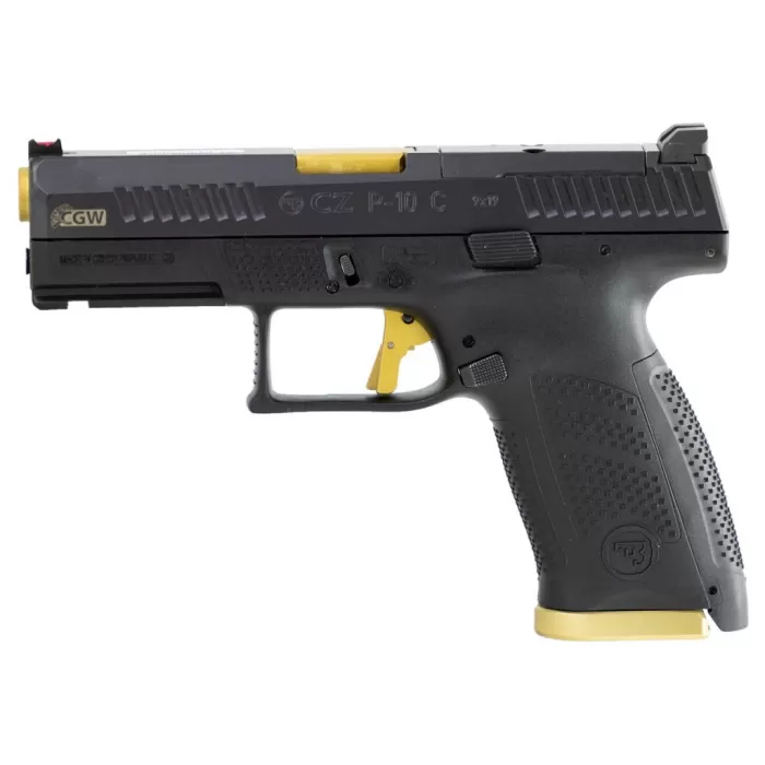 CZ Usa P-10 C 9Mm 15Rd Blk Gold Appt Cajun Gun Wrks 91743 CZ Usa P-10 C 9Mm 15Rd Blk Gold Appt Cajun Gun Wrks 91743