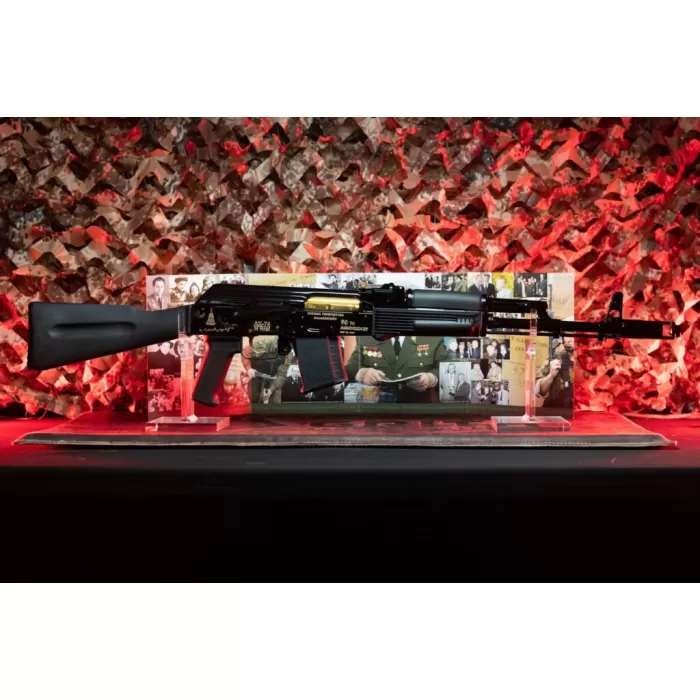 IZHMASH Jubilee Series Gold Edition AK74 5.45x39mm 30rd Semi-Automatic Rifle (MTK90G-01) IZHMASH Jubilee Series Gold Edition AK74 5.45x39mm 30rd Semi-Automatic Rifle (MTK90G-01)
