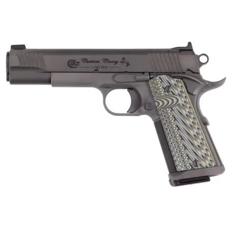Colt 1911 Custom Carry Pistol 45 ACP 5 in. Stainless / Smoke DLC 8 rd.