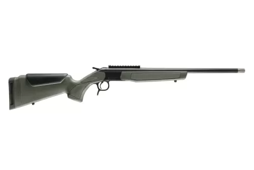 CVA CR4918 Scout Spur Compact 410 Gauge 1rd 20" Blued Single Shot Barrel, Blued Receiver w/Picatinny Rail, OD Green & Black Synthetic Stock