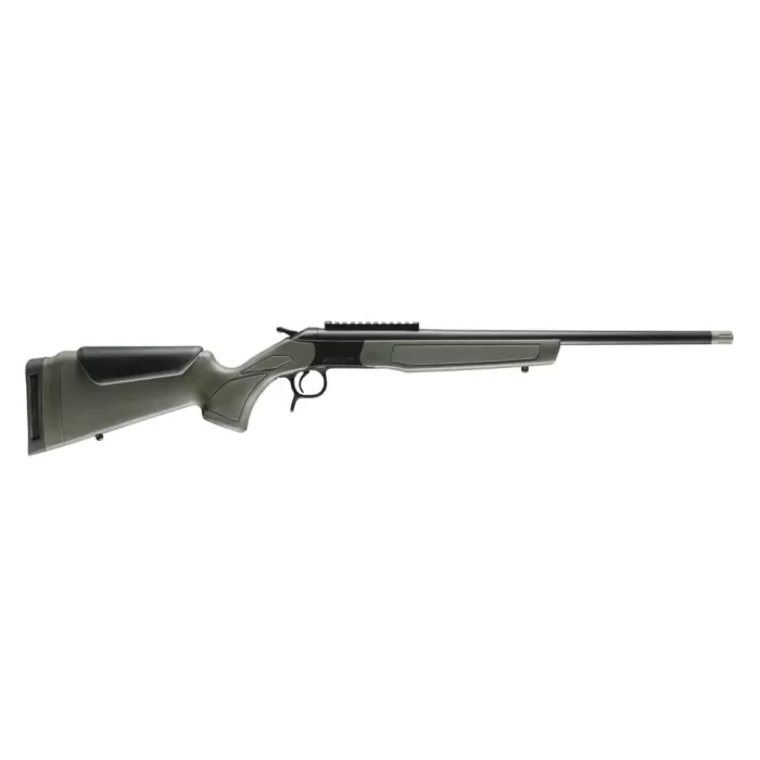 CVA CR4918 Scout Spur Compact 410 Gauge 1rd 20" Blued Single Shot Barrel, Blued Receiver w/Picatinny Rail, OD Green & Black Synthetic Stock