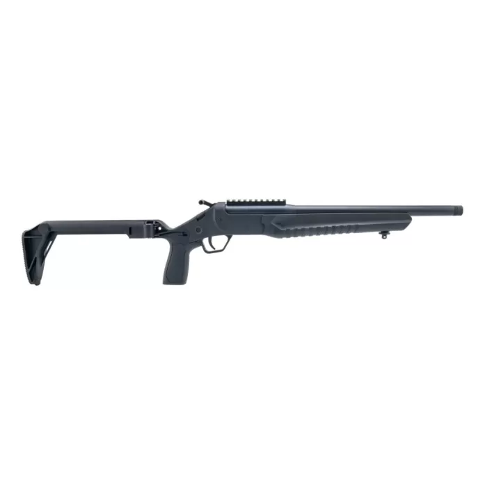 Rossi LWC300B-BKFS LWC  300 Blackout Single Shot 16.50" Black Oxide Threaded Barrel, Black Picatinny Rail Alloy Steel Receiver, Folding Black Polymer Stock