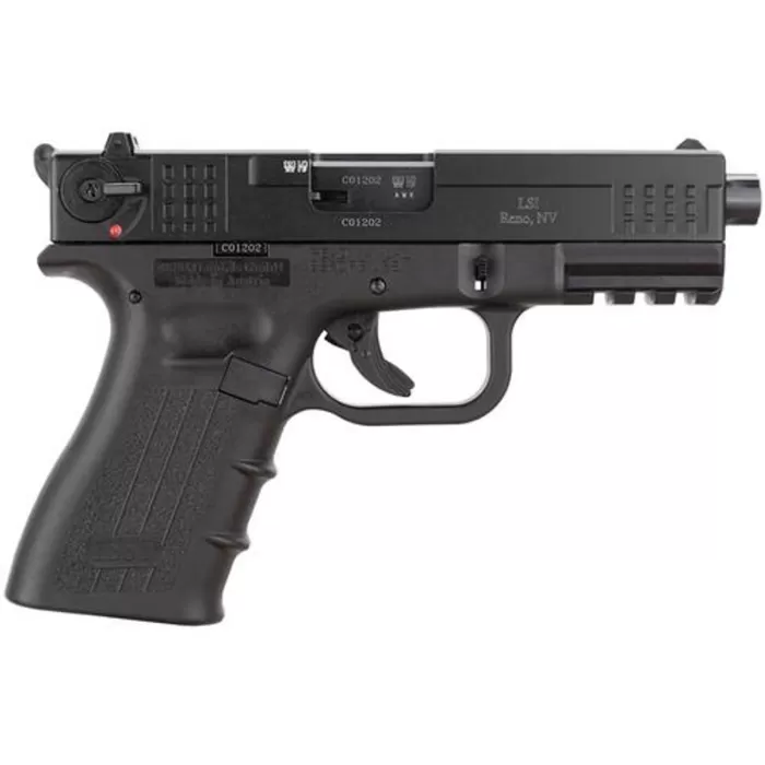 ISSC M22 Threaded 22LR 4.375" Threaded Barrel,,  Polymer Grip/Frame Black,  10 rd