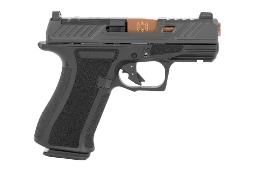 Shadow Systems SS-5011-B CR920X Elite Micro-Compact Frame 9mm Luger 15+1 3.41 Bronze TICN Match Grade/Spiral Fluted Barrel, Black Nitride Optic Cut/Serrated/Window Cut Stainless Steel Slide, Black Po