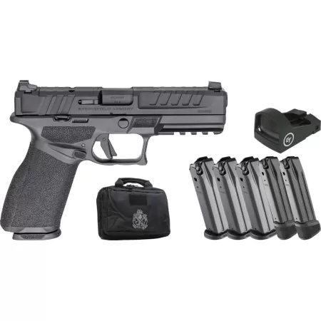 SPRINGFIELD ARMORY Echelon 4.5F Gear Up 2025 9mm 4.5in 3x 17rd/2x 20rd Mags White Dot Front Sight Black Pistol (EC9459B-UWD-GU25)