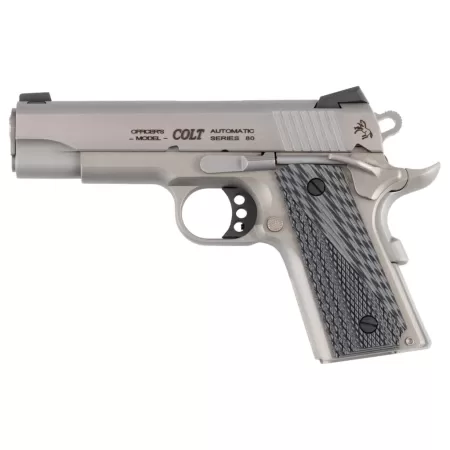 COLT'S MANUFACTURING Lightweight Officers Model 45 ACP 4.25in 7rd Stainless/Cerakote Pistol (O9840XE)