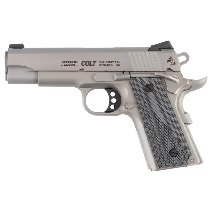 COLT'S MANUFACTURING Lightweight Officers Model 45 ACP 4.25in 7rd Stainless/Cerakote Pistol (O9840XE)