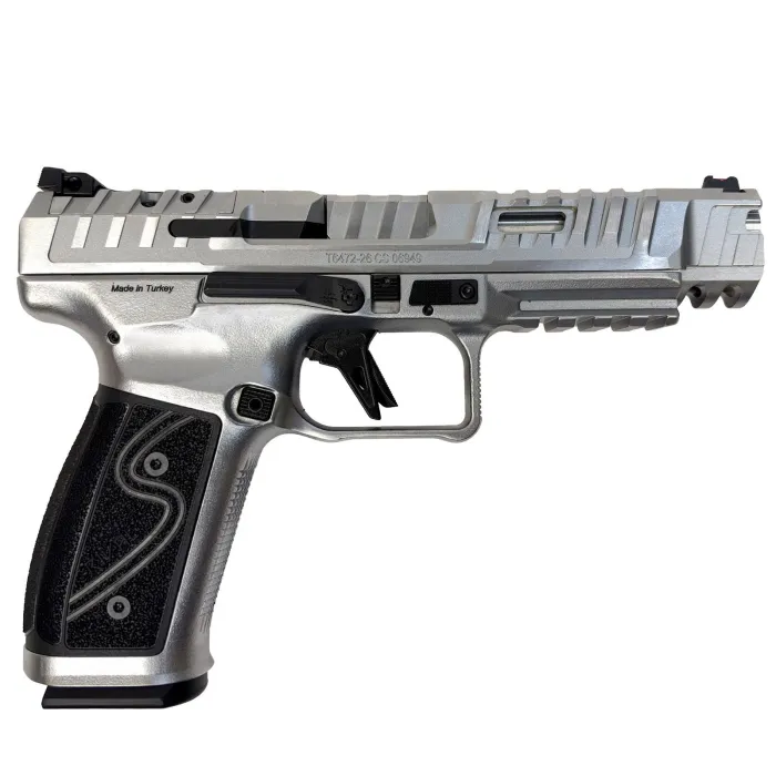 CANiK SFx Rival-S 9mm Pistol with ONYX XL Optic, 5-Inch, Chrome