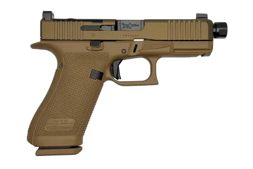 GLOCK 45 GEN6 9MM TWO TONE FDE/BLACK THREADED BARREL SUPPRESSOR HEIGHT SIGHTS 17RD U645502032TF-BTB CAMFOUR EXCLUSIVE