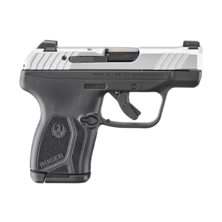 RUGER LCP MAX .380 Auto 2.8in 10rd Manual Safety Stainless/Black Pistol (13749)