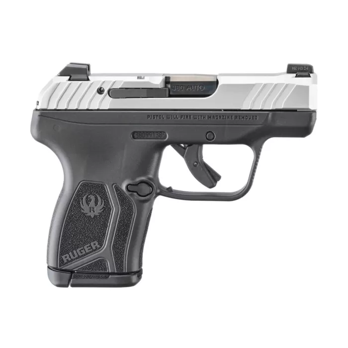 RUGER LCP MAX .380 Auto 2.8in 10rd Manual Safety Stainless/Black Pistol (13749)