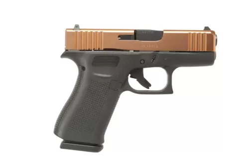 Glock G43X 3.39" 9MM 10rd Pistol w/ Rose Gold Slide - UX4350204RG