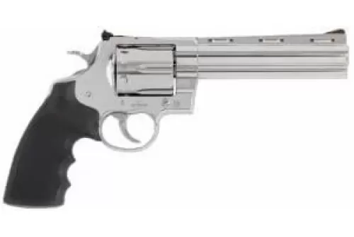 Colt Mfg ANACONDASP6RTS45C Anaconda 45 Colt (Long Colt) 6rd Shot 6" Stainless Vent Rib Barrel, Cylinder & Frame, Black Grip