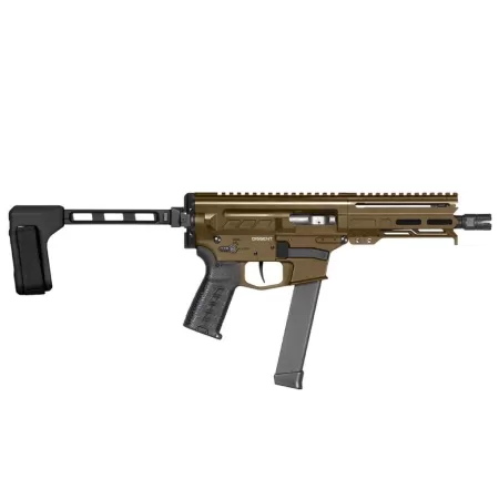 CMMG Dissent MkGs 9mm 6.5in 33rd Semi-Automatic Midnight Bronze Pistol with Brace (99A660F-MB)