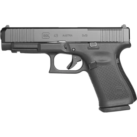 Glock G49 G5 MOS 9mm 4.49" 15rd Pistol, Black