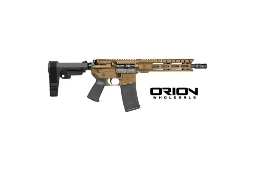 DIAMONDBACK DB15 5.56mm NATO 10in 30rd Burnt Bronze Semi-Auto Pistol w/ SB Tactical SBA3 Brace (DB197AK042)