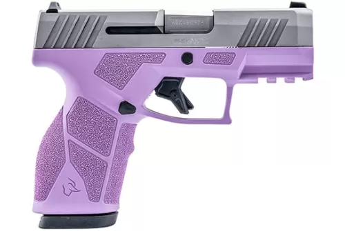 TAURUS GX2 9mm 3.38in 2x10rd Light Purple/Stainless Striker Pistol (1-GX2939LP-10)