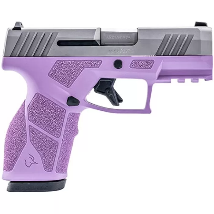 TAURUS GX2 9mm 3.38in 2x10rd Light Purple/Stainless Striker Pistol (1-GX2939LP-10)