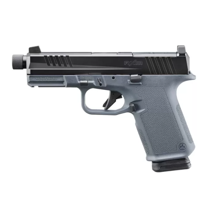 RUGER RXM 9mm 4.5in Threaded 2x 15rd Mags Gray/Black Pistol (19412) RUGER RXM 9mm 4.5in Threaded 2x 15rd Mags Gray/Black Pistol (19412)