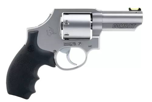 TAURUS 66 Combat .357 Mag/.38 Special +P 3in 7rd Matte Stainless Revolver (2-66039C-HG)